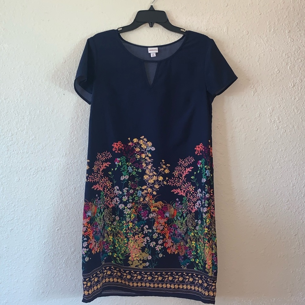 Floral Blue Dress